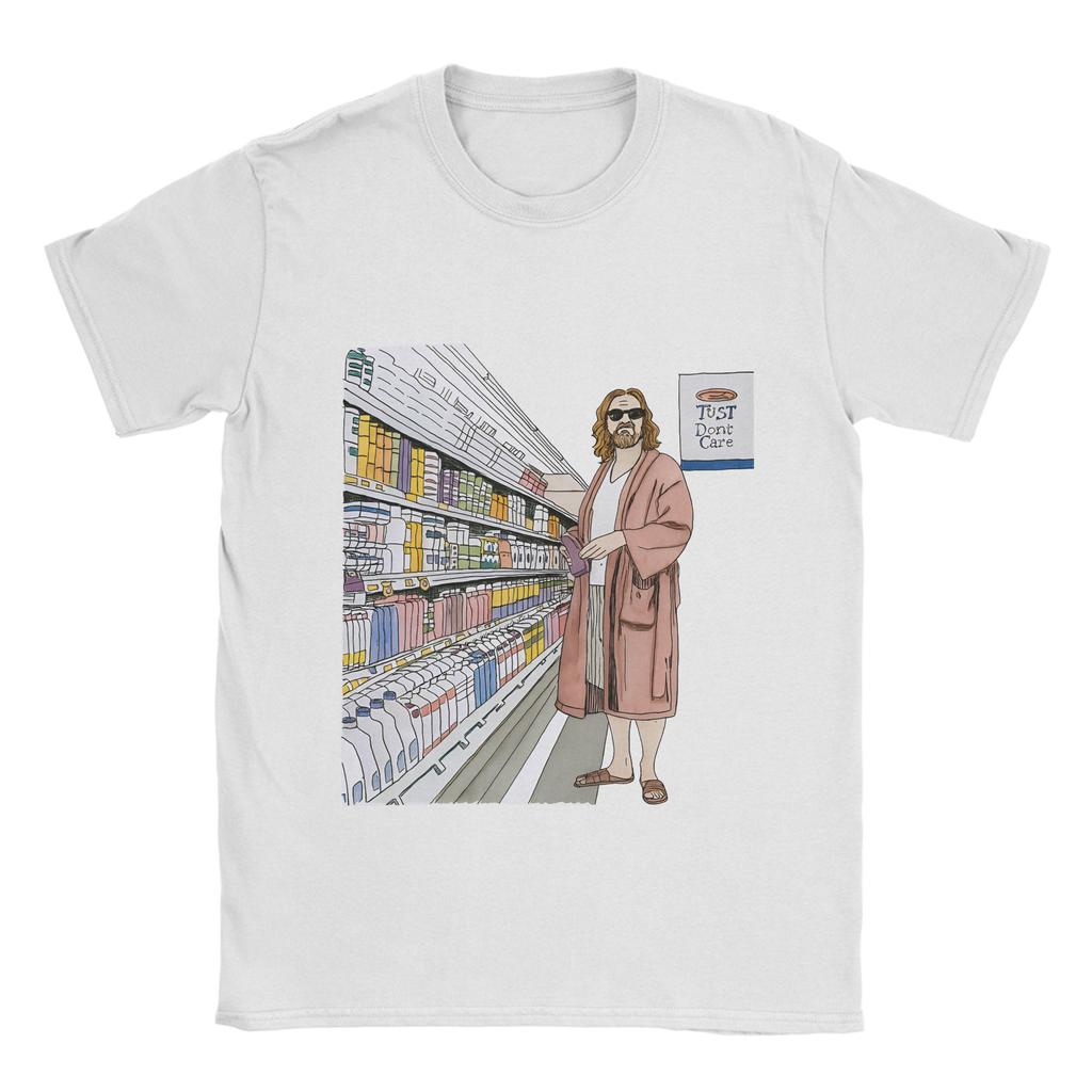 The Dude Big Lebowski Men T Shirt Unique Tees Short Sleeve Round Collar T-Shirt 100% Cotton Summer Tops