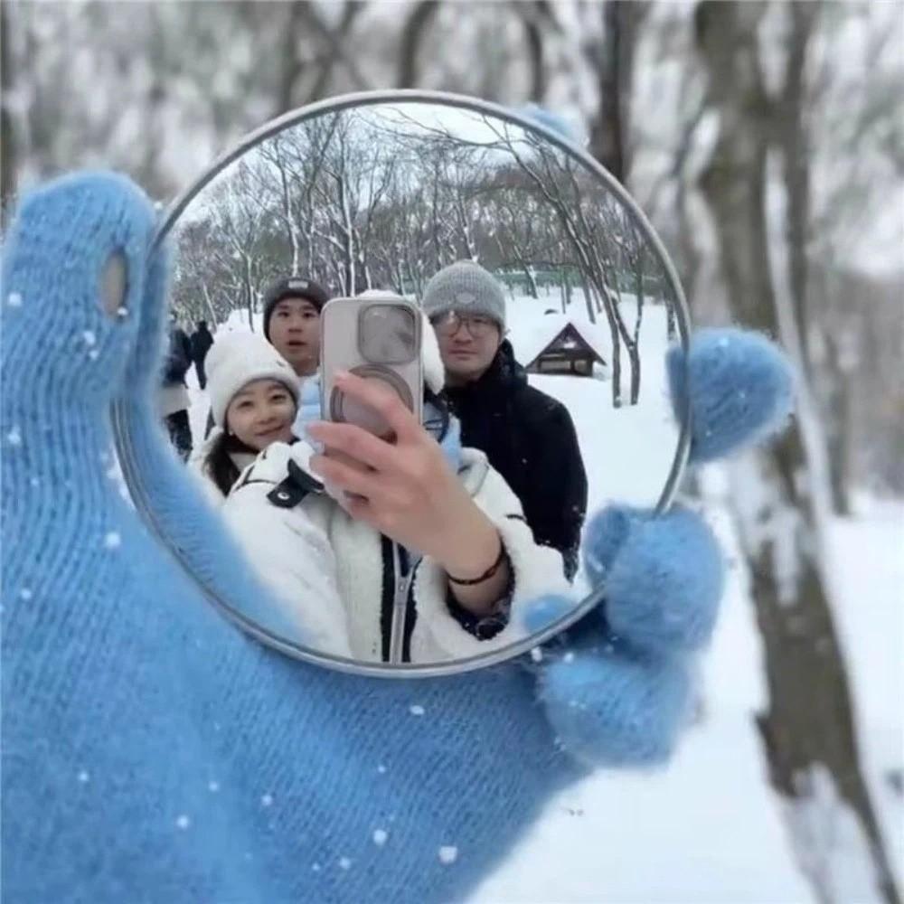 Portable Convex Mirror Wide-angle Lens Zoom-In Mirrors Group Photo Mirror  Vlogging