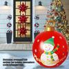 60cm Christmas Tree Hanging Ornament PVC Glow Outdoor Toy Ball Home Garden Christmas Inflatable Ball New Year Party Decoration