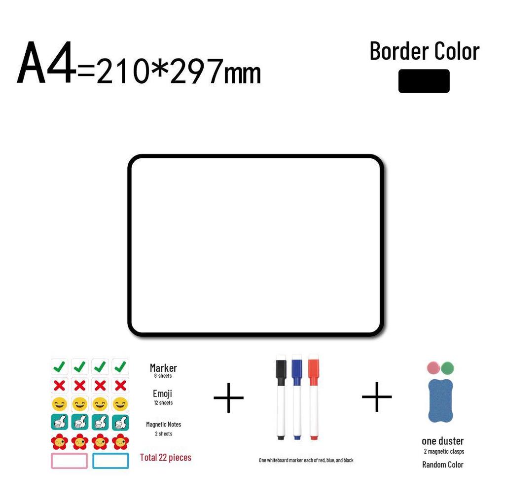 Double-Sided Magnetic Erasable Whiteboard for Office, Home, or Teaching