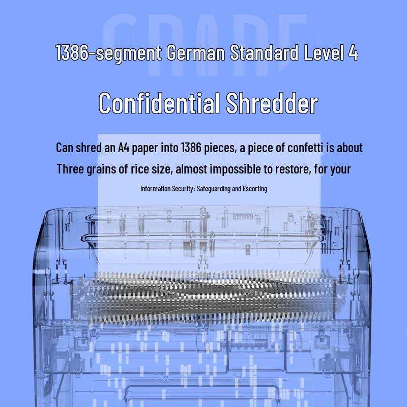 Deli 9915 10-Sheet Cross-Cut Shredder CN plug (adapter included)
