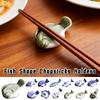 1pc Ceramic Fish Shape Chopsticks Holder Cartoon Animals Little Fish Chopstick Rest Household Spoons Fork Rack Kitchen Utensil