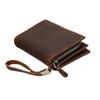 Men's Vintage Designer Long Clutch Wallet 100% Genuine Cowhide Leather Card Holder Classic Retro Genuine Leather Purse with Multi Card Slots