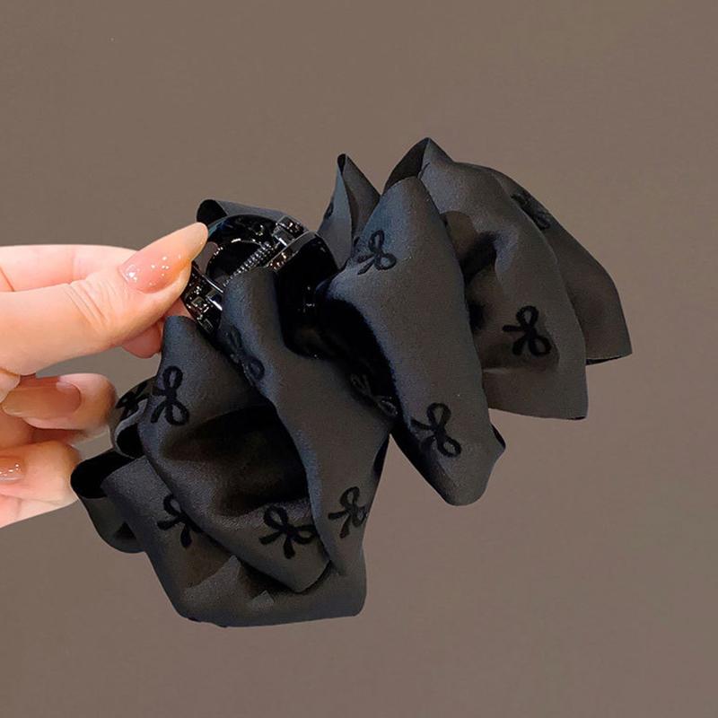 Französische Retro-Bubble-Schleife Krallenclip Damen Hai-Haarspange Haaraccessoires