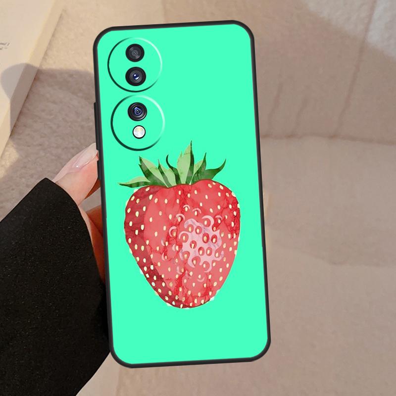 Strawberry For Honor Magic 7 Pro 5 6 V5 Case For Honor 200 400 50 70 90 Lite X8a X8b X9a X9b X9c Cover