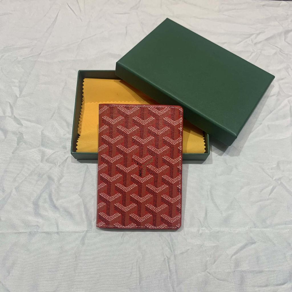 Dogtooth Print Goya Passport Holder & Coin Purse - Stylish & Versatile Wallet