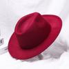 Pánské nové módní vlněné šaty pro pódiové vystoupení taneční párty jazzová čepice Panama kovbojský klobouk Fedora klobouk