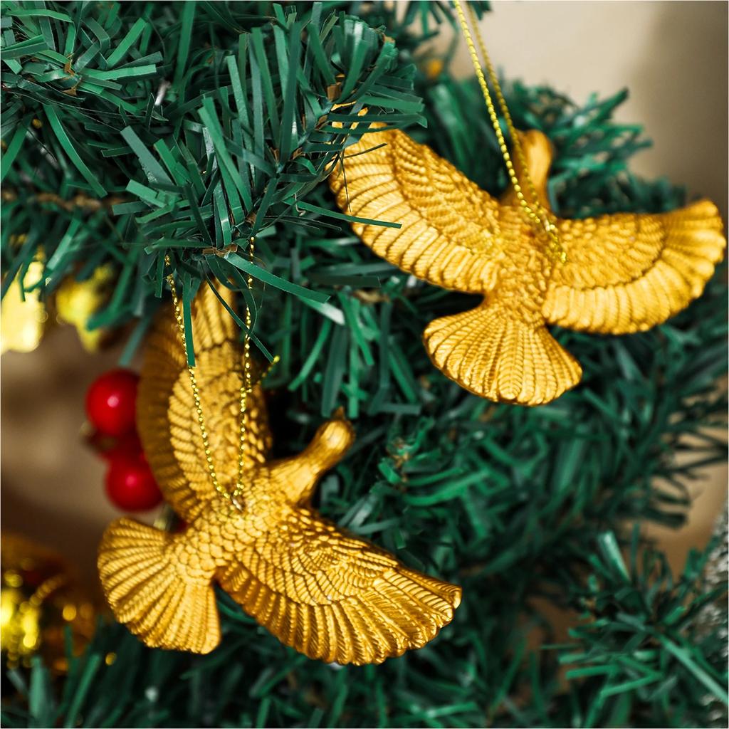 Stile Colomba dell'Amicizia - Mamma ho perso l'aereo 2 Ornamento di Natale in Resina Colombe Decorazioni per l'Albero di Natale - Miglior Regalo per Qualcuno di Speciale