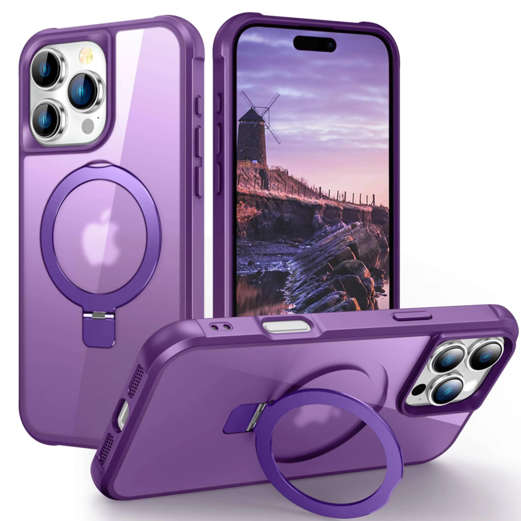Magnetic for iPhone 16 Pro Max 16 Plus Case [Compatible with Mag-safe] with Stand, [Military Grade Drop Protection] Phone Case For iPhone 16 Pro