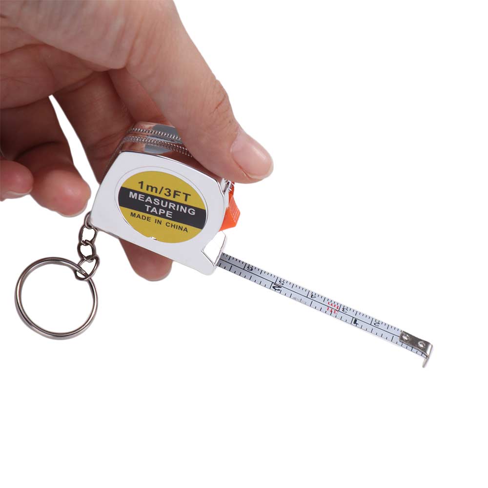 Retractable Tape Measure Keychain 3-Foot/1-Meter Measure Keychain  Carpentry Drawing