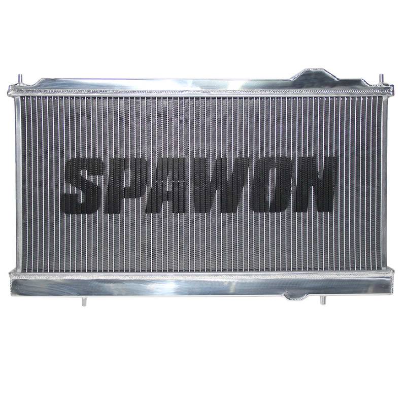 SPAWON Fit Mitsubishi FTO DEA Aluminum Car Radiator Petrol V6 2.0L 6cyl 1994-2001 Automatic & Manual AT MT 2Row 1999 2000 2001