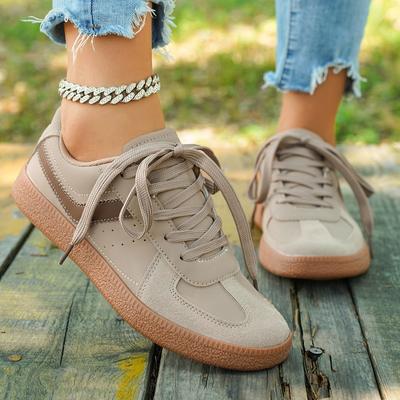 Módní Dámské Tenisky nové Módní Kulatá Špička Ležérní Šněrovací Boty pro Ženy Patchwork Retro Venkovní Ploché Tenisky Dámské Zapatos De Mujer