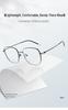2026 Ultra-Light Pure Titanium Unisex Eyeglasses Frame, Slim Square Design, Compatible with Myopia Lenses