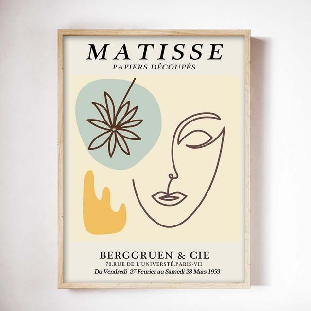 

Скандинавское современное минималистское искусство Матисс постер абстрактная фигура холст картина гостиная коридор офис украшение дома фреска без рамки 21*30cm No Frame