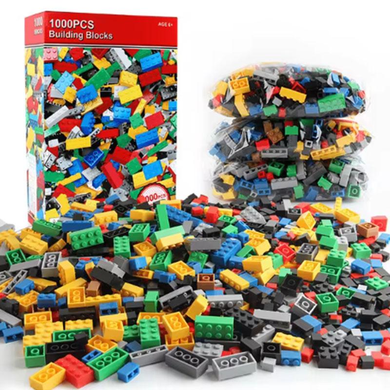 DIY Creative Building Blocks Bulk Set, 300/500/1000/1500Pcs  Classic Blocks Brick, Birthday Gift Children's Educational Toys