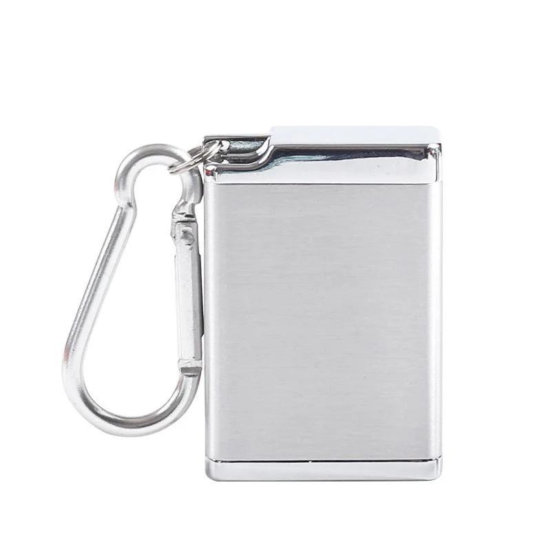Portable Mini Ashtray with Lid Keychain Pocket Travel Ashtray Cigarette Metal Bottle Storage Package