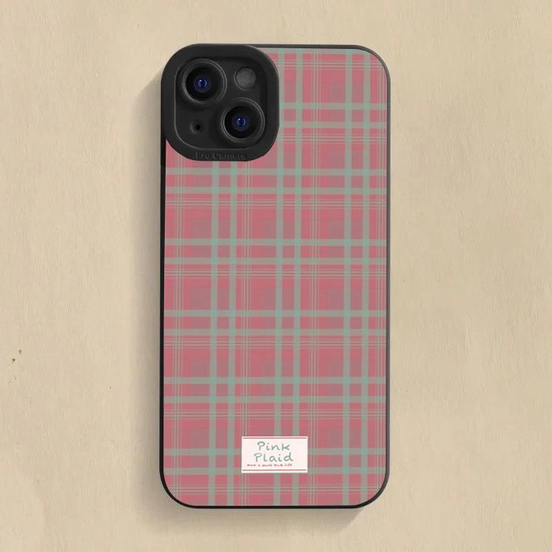 Cute Dopamine Color Block Match Plaid Case For  Mi 14T 13T 12T Pro 14 13 12 11 Lite 5G NE Poco F6 F5 X5 M6 Pro Soft Cover