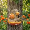 Resin Toadstool Bird Feeder Garden Mushroom Bird Feeder Decorative Wild Bird Feeder for Outdoor Backyard Tree