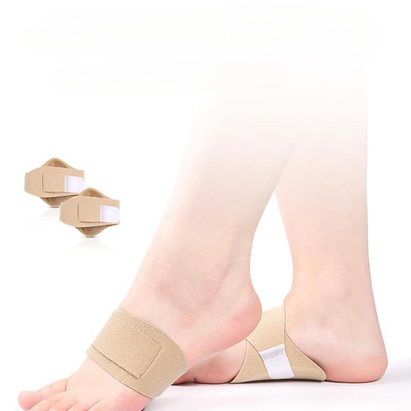 1Pair Arch Foot Pads Men's and Women's Flat Arch Support Pads Adjustable Non-falling Plantar Fascia Half A Yard Pad