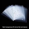 High-Transparency Silk Film Card Holder: Thickened, Laser-Cut Protective Sleeves for Photos & Cards