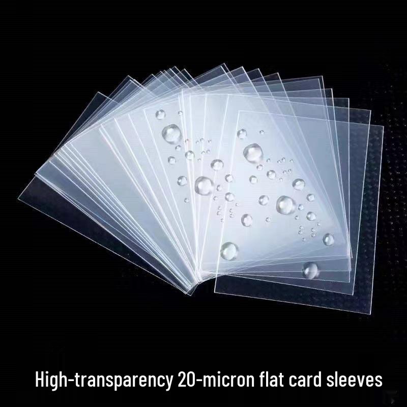 High-Transparency Silk Film Card Holder: Thickened, Laser-Cut Protective Sleeves for Photos & Cards