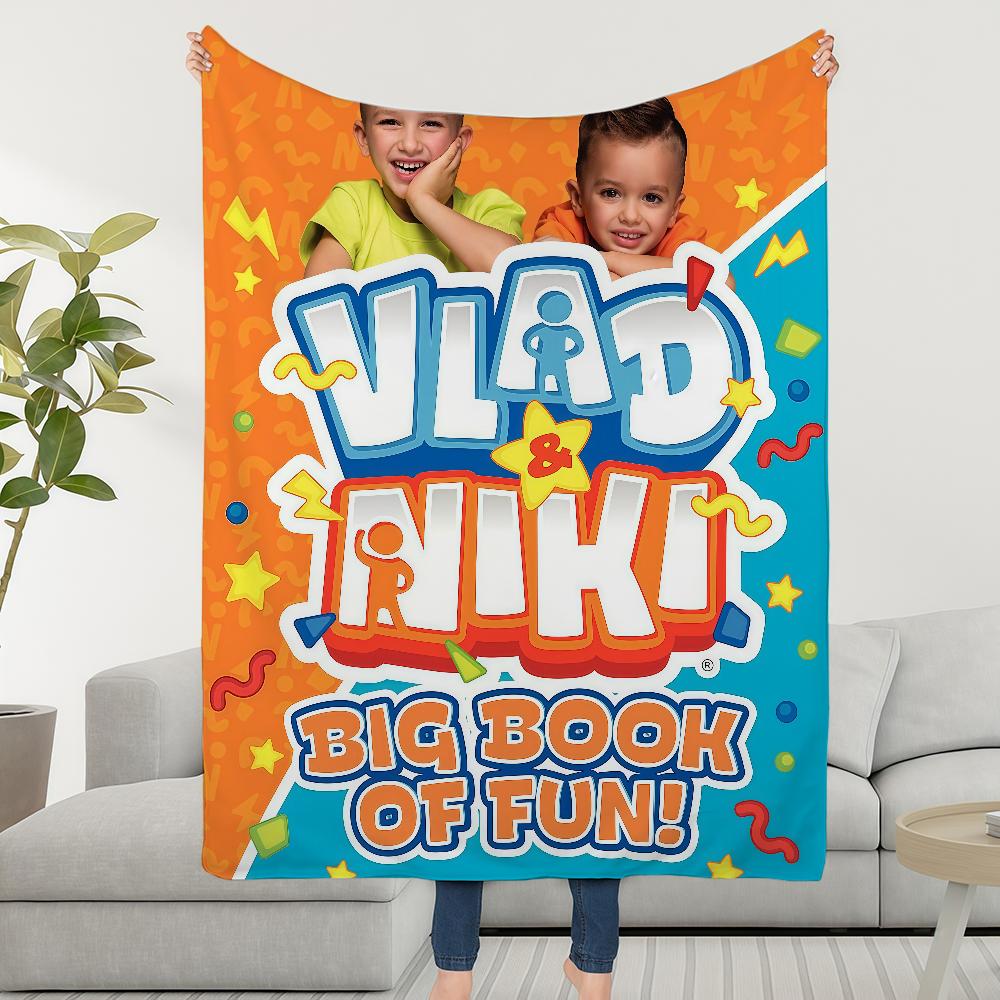 Blanket Throw Super V-Vlad Cosy And Plush Living Room Sofa Couch Childish N-Niki Birthday Gifts