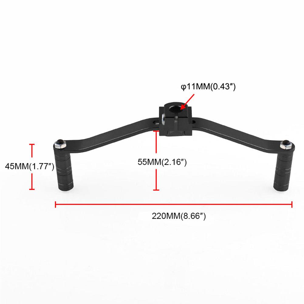 Modified Double-Headed Motorcycle Gear Aluminum Universal Footrest Pedal Shifter for Motorcycle Retrofit