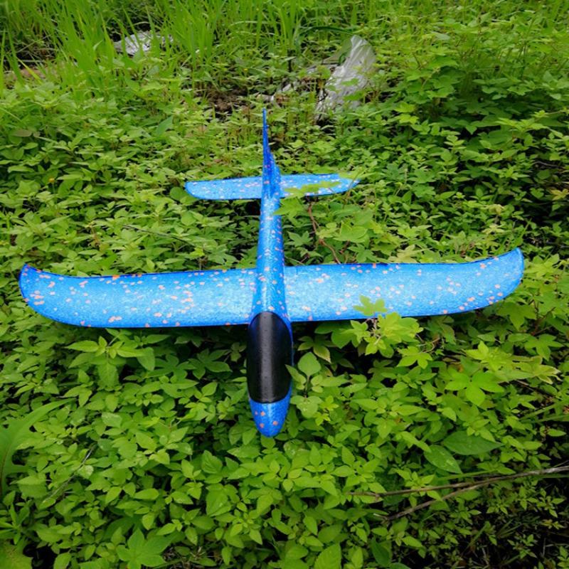 Kids Foam Plane Launcher Outdoor Flying Glider Gun Toy