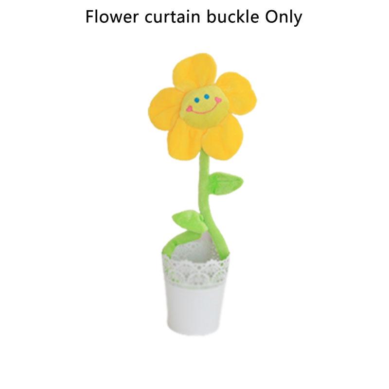 

Плюшевый Подсолнух на Окно Захват для Штор Пряжка Наполнитель из Губки Декорация Дом Yellow,32cm/12.6 in