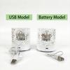LED wiederaufladbare USB-Umgebungstischlampen RGB Water Wave Desktop dekorative Lampe