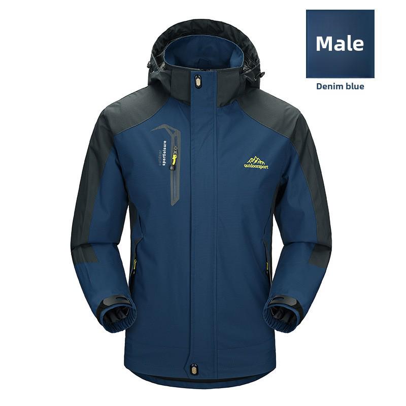 Thin Outdoor Windbreaker Jacket with Logo – Ideal for Spring & Autumn Sports or Workwear