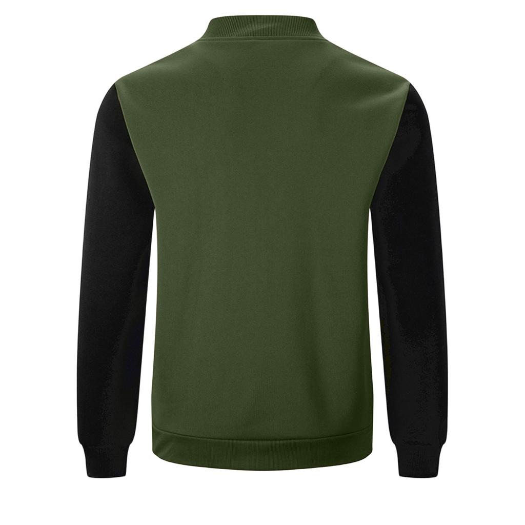 Pull zippé pour homme à col montant et sweat à manches longues