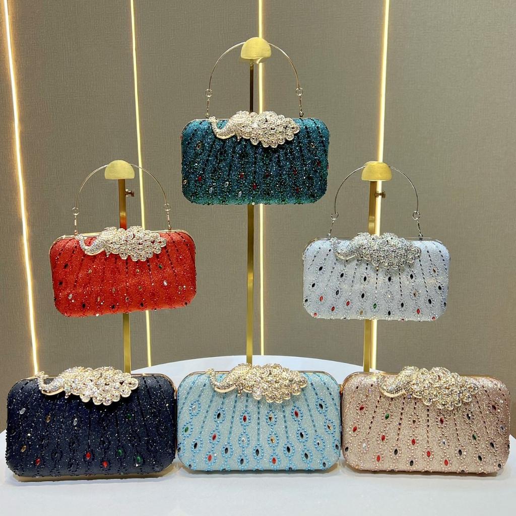 Bolso de Mano de Noche con Pedrería para Damas - Bolso Cruzado con Fragancia Estilo Francés - Bolso de Hombro Moderno