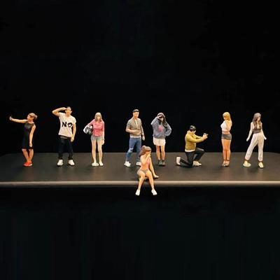 1/64 Diorama Stilvolle Figuren Sammlung Handbemalte Resin Miniaturfiguren Personenmodell