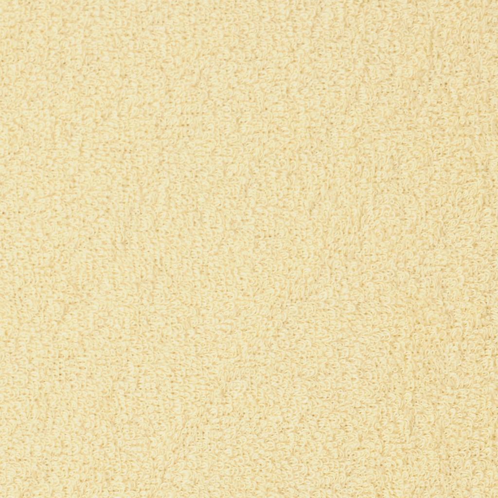 Prześcieradło frotte z gumką 210/220x190/200 premium pastelowo żółte