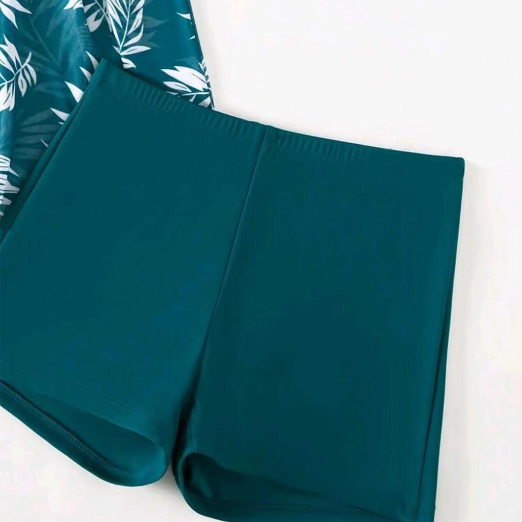 Swimsuit Split Flat Corner Pants High Waist Mesh  Swimsuit Women's