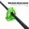 1/2Pcs Portable Silicone Fishing Rod Holder For Various Fishing Pole Fastener Binding Clip Tight Fishing Accessories