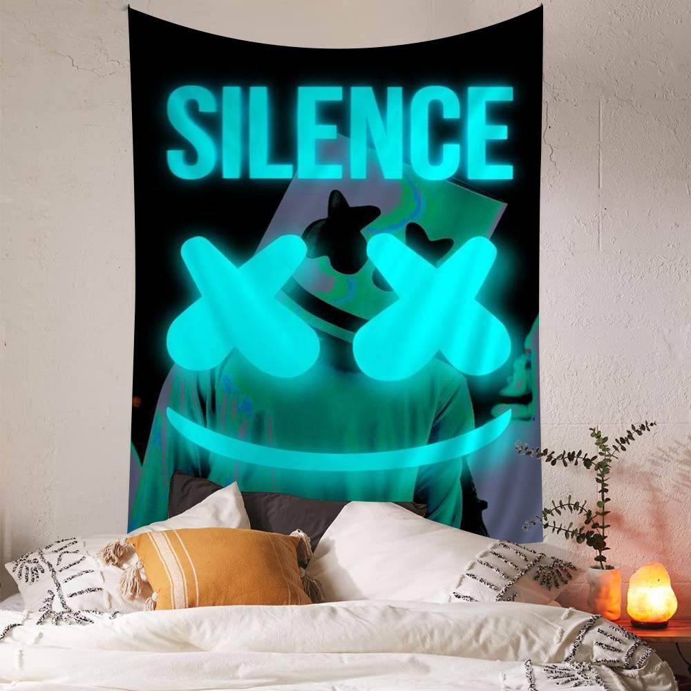 DJ MMarshmello Cartoon Tapestry Wall Hanging Decoration Household Home Decor