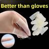 Latex Finger-protection Sleeves with Cutouts, Disposable Abrasive Fingertip Film Covers To Prevent Cracking At The Fingertips.