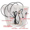 Universal 12V Carbon Fiber Car Seat Heater Heat Pads Set 3 Levels Round Dual Control Switch With Harness Kit Winter Warmer Cover