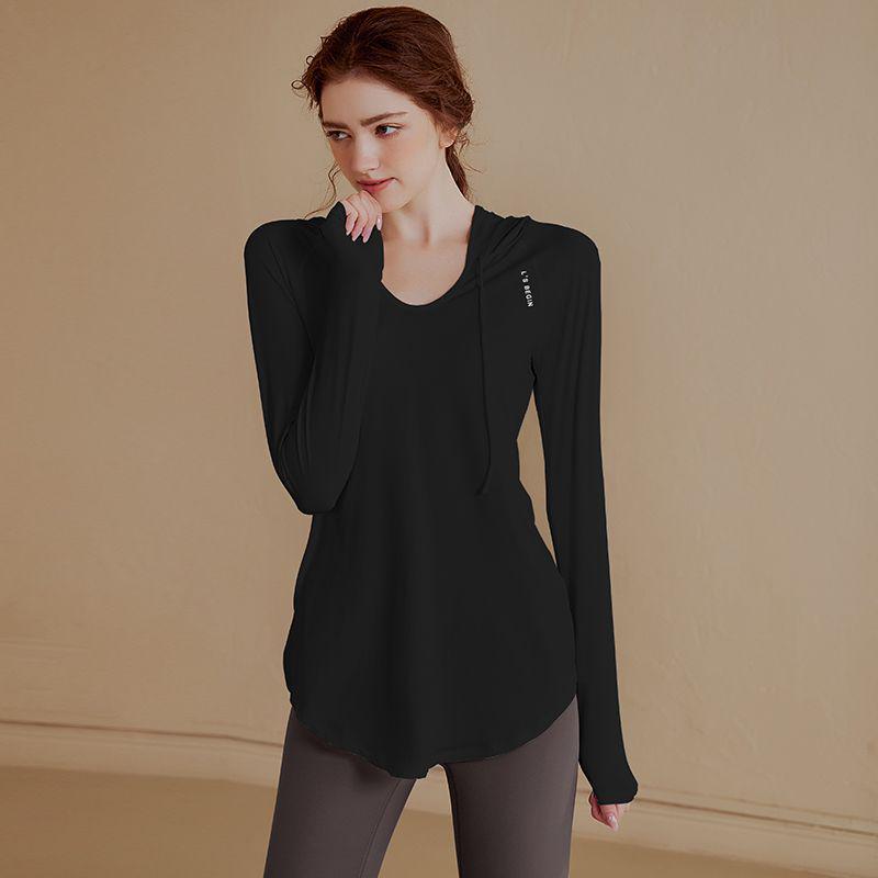

Женские осенне-зимние топы с длинным рукавом для йоги и танцев, быстросохнущие, для пилатеса и фитнеса M 80-100 lbs