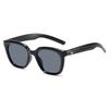 Fashion Unisex Sunglasses Simple Black Square Frame Sun Glasses for Women Girls Simple Grey Yellow Pink Lens UV400 Protector Aes