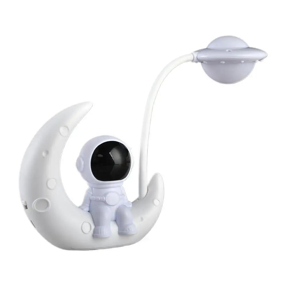 LED Moon&Astronaut Nightlight Small Desk Lamp For Bedroom Decoration, Christmas Gift Neon Sign Night Light J0L6