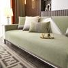 Solid Color Simple Chenille Couch Mat Fashion Four Seasonal Universal Backrest Towel Living Room Anti Slip Dustproof Sofa Cover