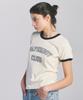 PAPERBOY Club Ringer Short Sleeve T-Shirt - Cream