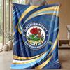 Blackburn Rovers Football Print Flannel Blanket, Soft Warm Lightweight Throw Blanket for Sofa Bed Camping
