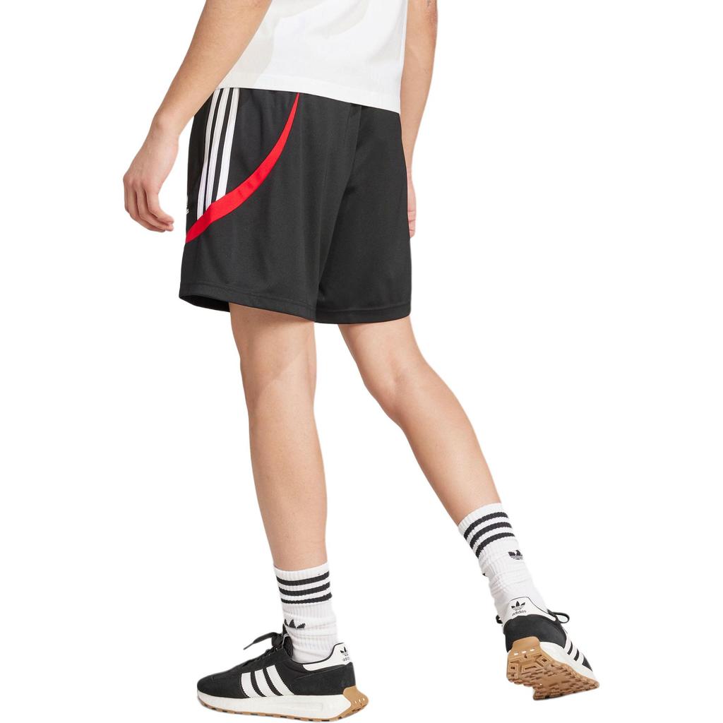 adidas Archivio Originali Pantaloncini Retro Elastici Versatili Pantaloncini Casual Pantaloncini da Uomo Nero IX9642