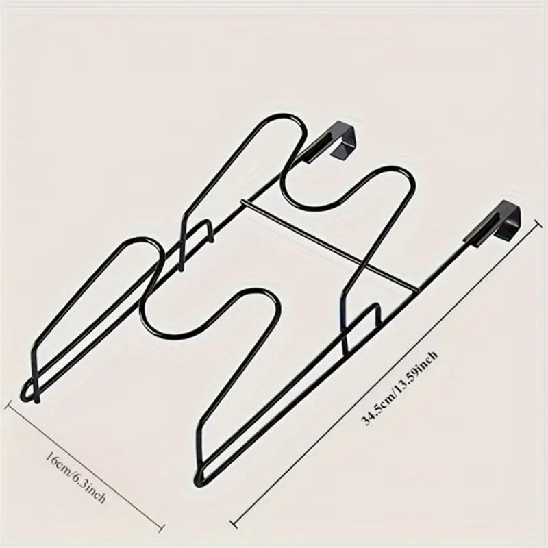Hanging Kitchen Pot Cover Rack Hole-Free Ware Lid Storage Rack Kitchen Chopping Board Drain Storage Rack Door Kitchen Tools