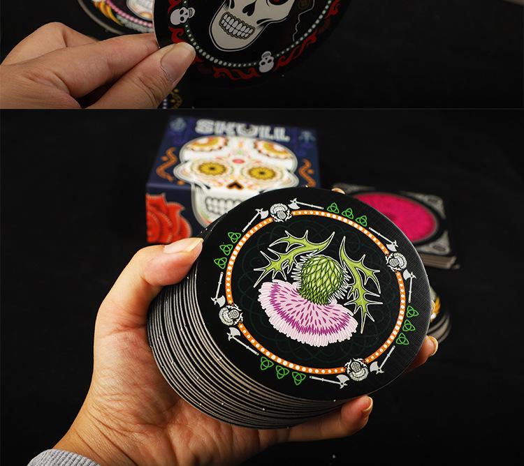 Rose und Schädel: Yarn Bluff Strategie-Brettspiel für Erwachsene