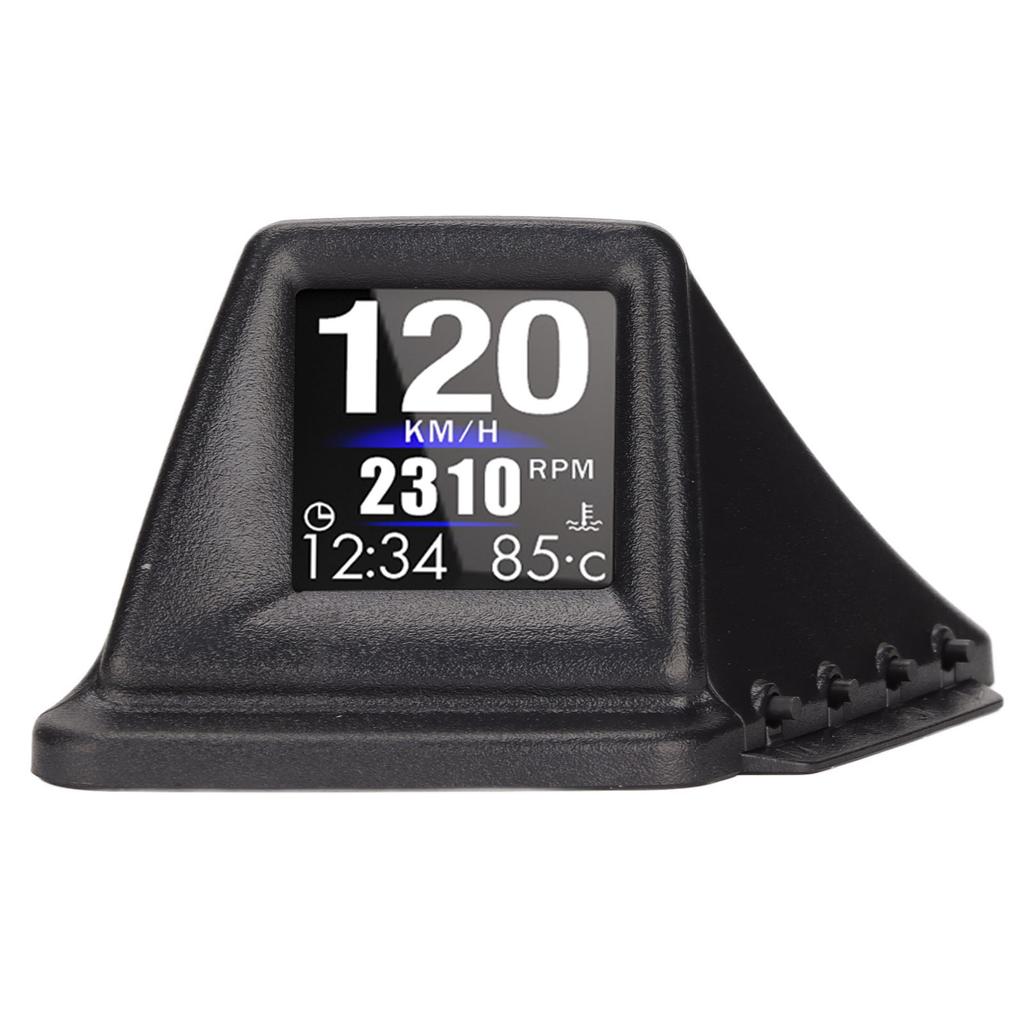 Black Car HUD Display Multifunction Dual Mode OBD GPS HUD Gauge 4 Alarm for Vehicle